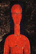 Amedeo Modigliani Red Bust oil painting on canvas